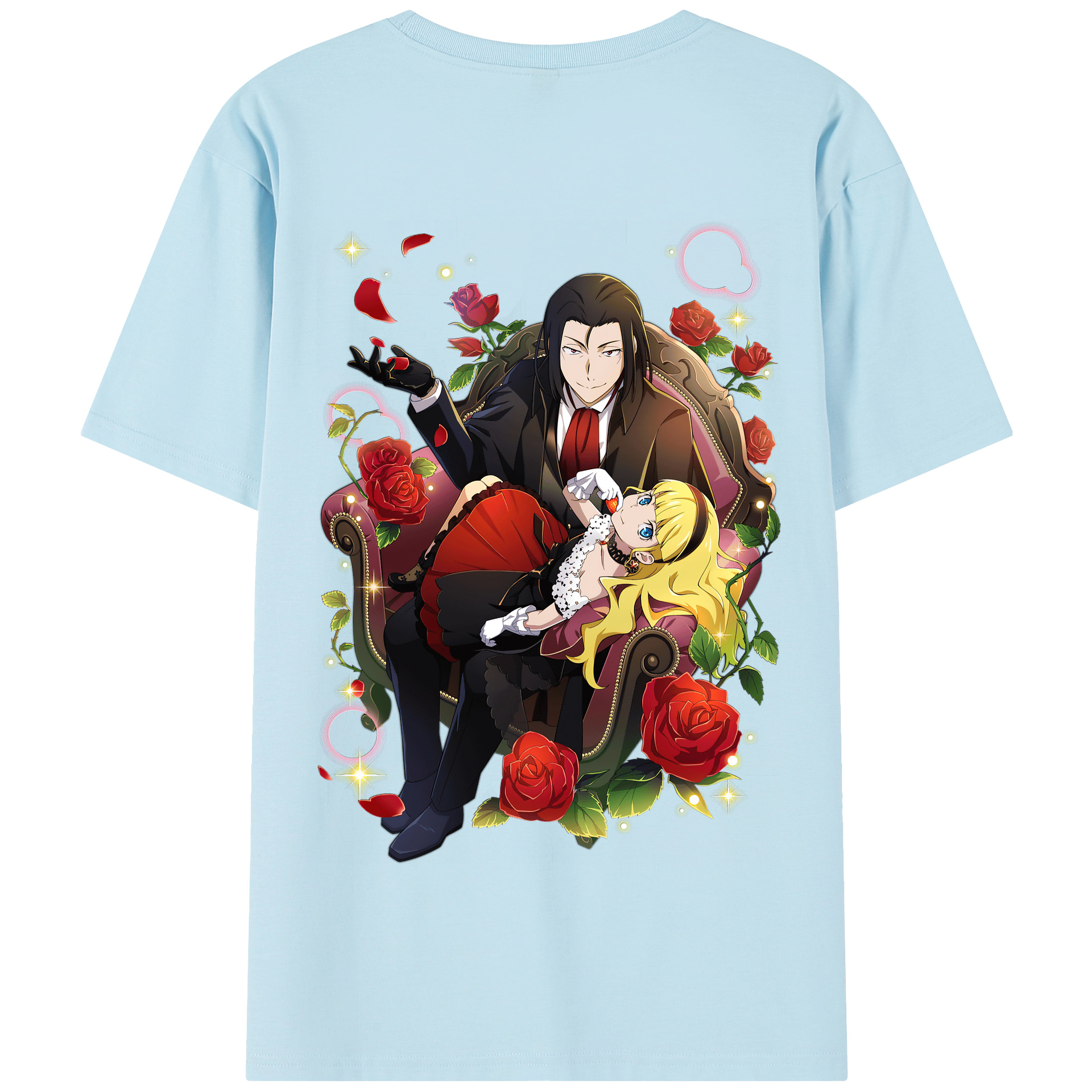 （画像用） 文豪ストレイドッグス Bungo Stray Dogs 綿100％半袖Tシャツ（背面プリント）